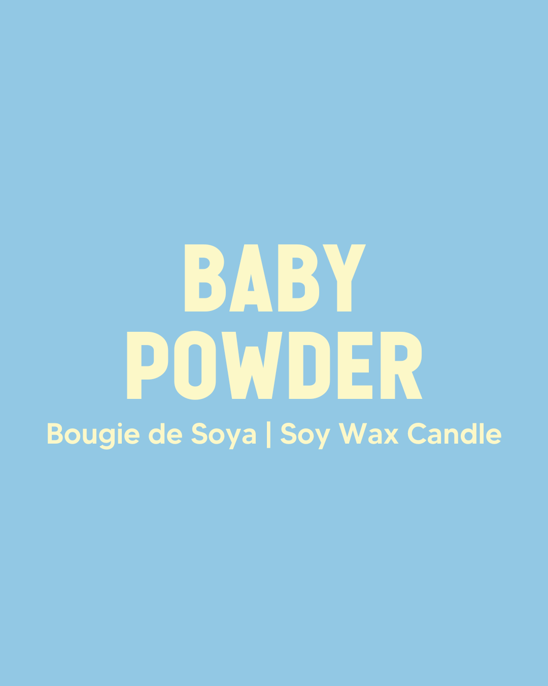 Baby Powder Soy Candle