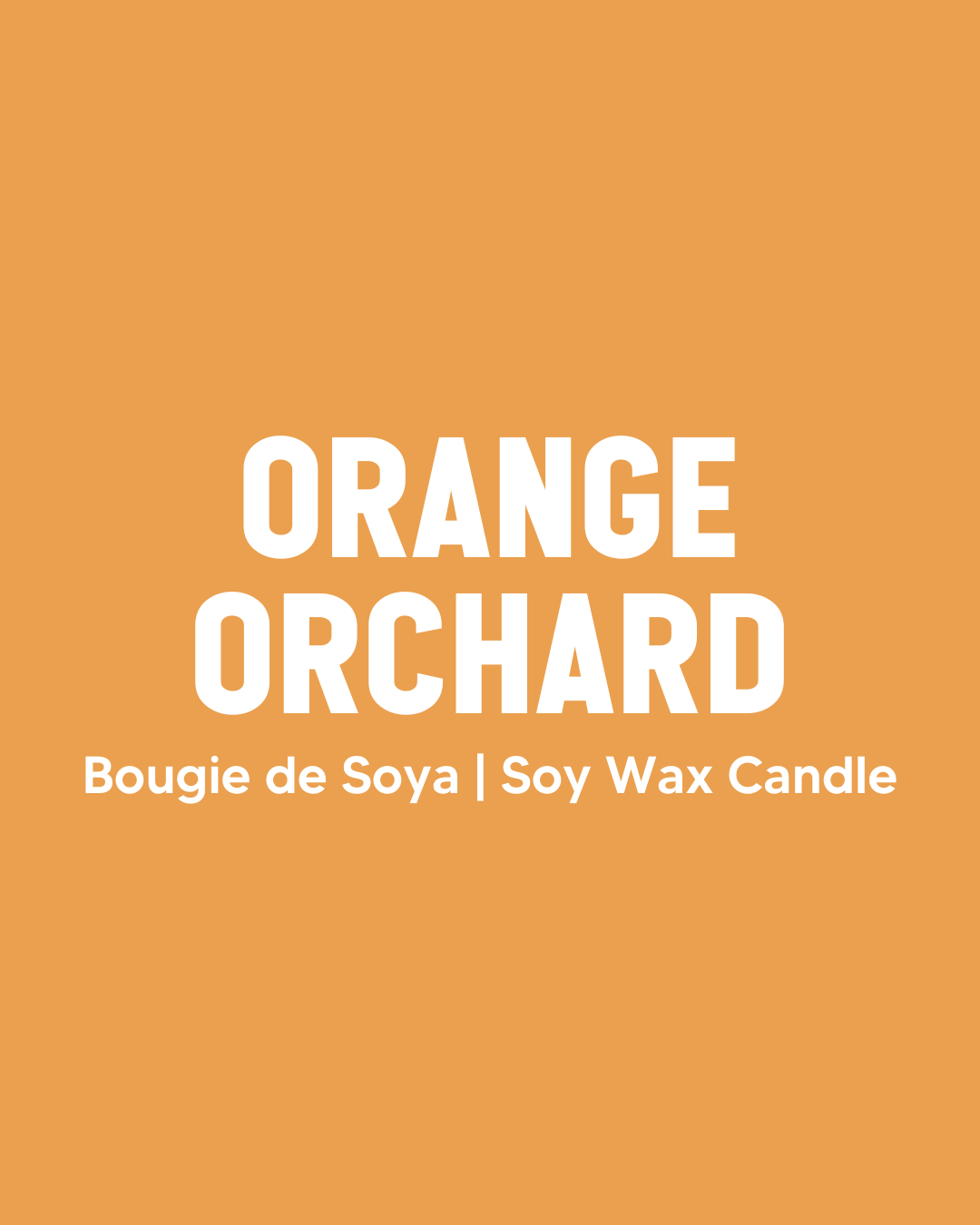 Orange Orchard Soy Candle