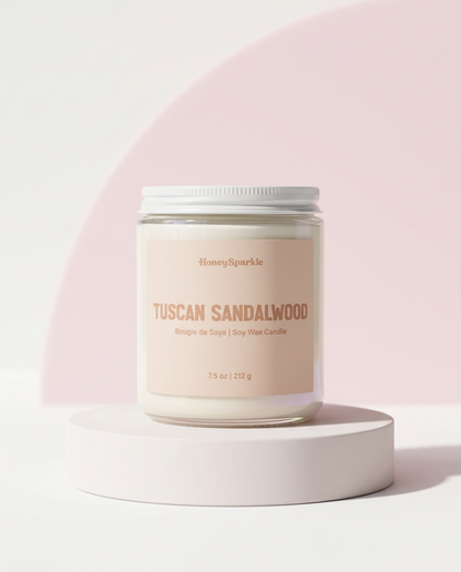 Tuscan Sandalwood Soy Candle